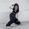 Odnímateľné nohavice Ženy Streetwear s vysokým pásom Sladké Cool Dievčatká Korejská móda Všestranné Ležérne Hip-hop Unisex jarné nohavice