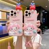 Applicable To iPhone17 Three-dimensional Lying Down Mobile Phone Case Apple 16promax Melody 15 Cartoon XS Lanyard Foreign Trade