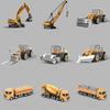 Alloy Excavator Construction Toy For Kids With Inertia Drive And Articulated Joints