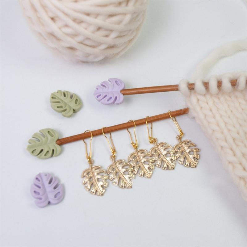 Stitching Marker Charm Locking Stitching Marker Knitting Needle Point Protectors, Locking Stitching Marker for Stitching