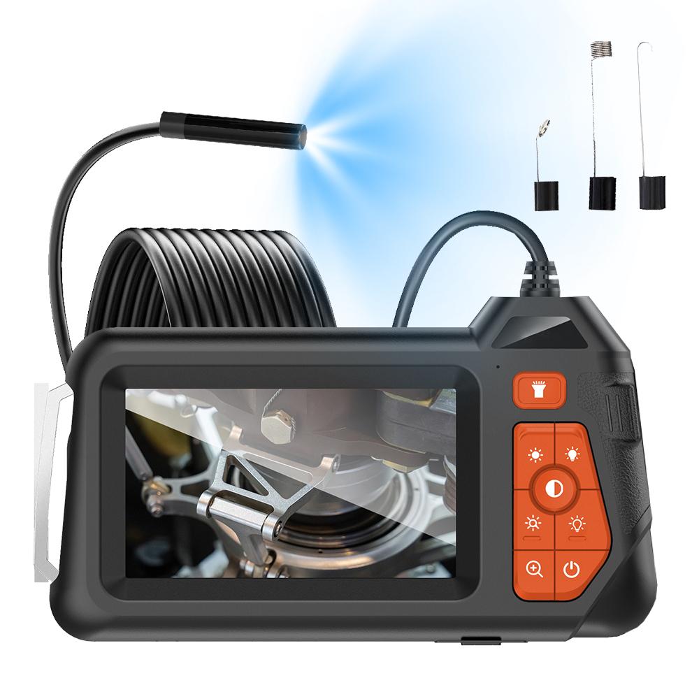 

Эндоскопическая камера с подсветкой 4,3 IPS HD 1080P 8 мм IP67 водонепроницаемая камера бороскопа с 6 регулируемыми светодиодными лампами для канализационной машины 1M&8mm