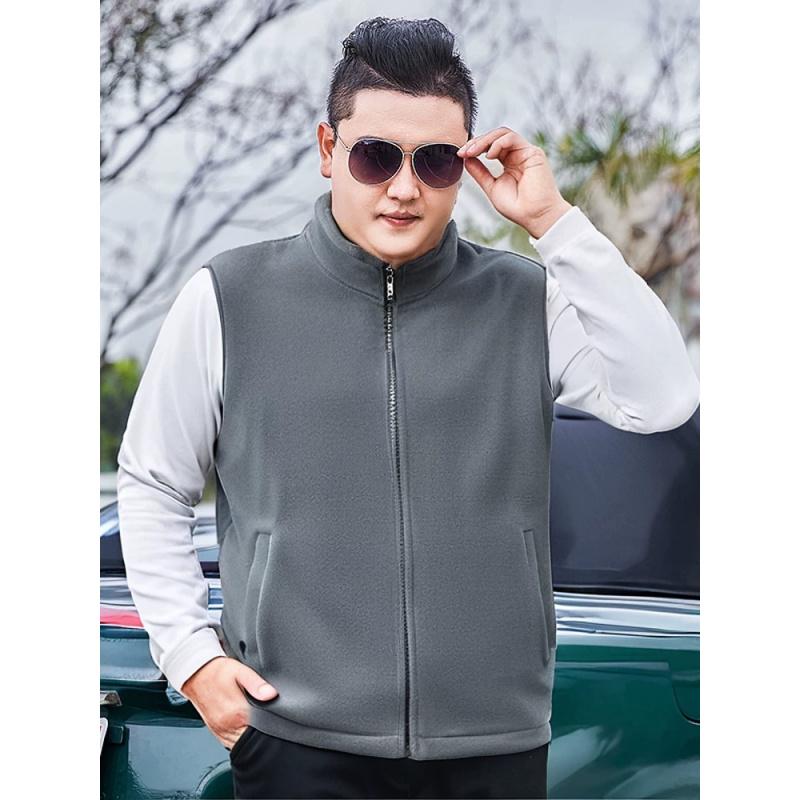 Мужской Молодежный Жилет Верхняя Одежда Ollie Флисовый Жилет Жилет Весна Осень Зима Кардиган Безрукавная Толстовка Повседневный M