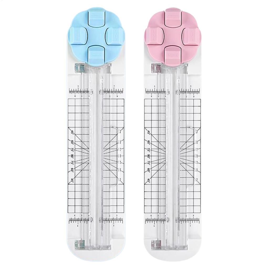 Řezačka papíru do třídy 4 v 1 Přenosná řezačka papíru na scrapbook Nástroj na scrapbook pro řezání štítků Karton Školní kanceláře