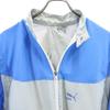 Puma 80s Made In Italy Vintage Logo Embroidery_ 2WAY Zip Jacket L Blue Men's Used