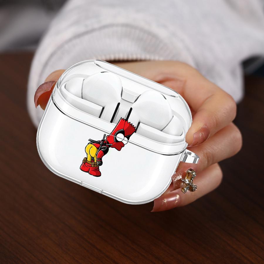 

Case For Samsung Galaxy Buds 3 FE 2Pro 3Pro 4 Pro 2 4Pro Live Clear Earphone Cases Cover With Hook Funny The Simpsons Buds 4