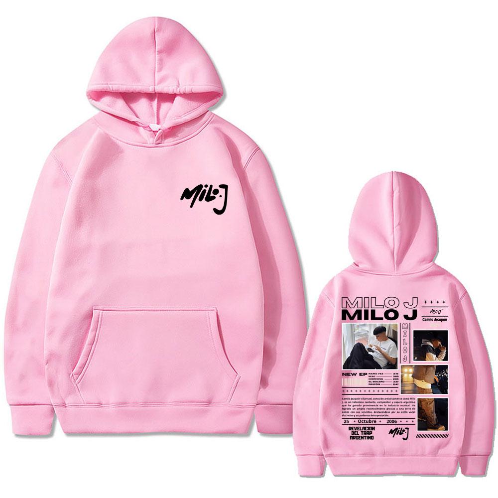 Rapper Milo J 111 Men's Patterned Hoodie Hip-hop Style Hoodie Casual High-quality Hoodie