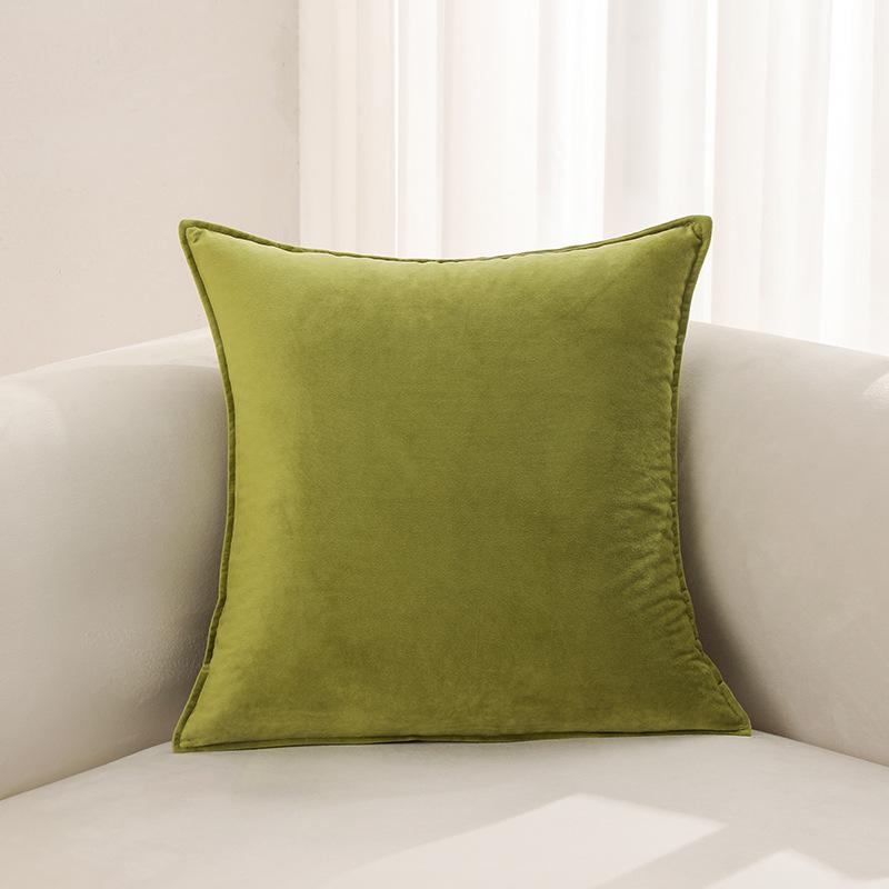 New Solid Color Dutch Velvet Edged Pillowcase Color Combination Sofa Cushion Pillowcase