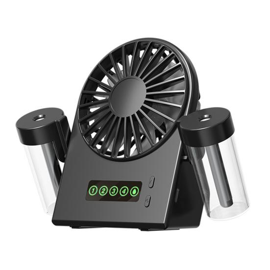 

Desk Fan with 3 Speeds Adjustable Strong Wind Compact Design Portable Low Noise USB Powered Cooling Fan чорний