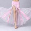 Belly Dance Skirt for Women,Dancing Skirt Belly Dancer Outfit,Sequins Slit Flowy Maxi Skirt Halloween Costume Gift