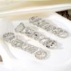 28 Pieces Silver Elegant Vintage Ring Set Open Pearl Bohemian Noble Woman Sexy Hollow Out Rings Birthday Dinner Leaf Ring Set Gift