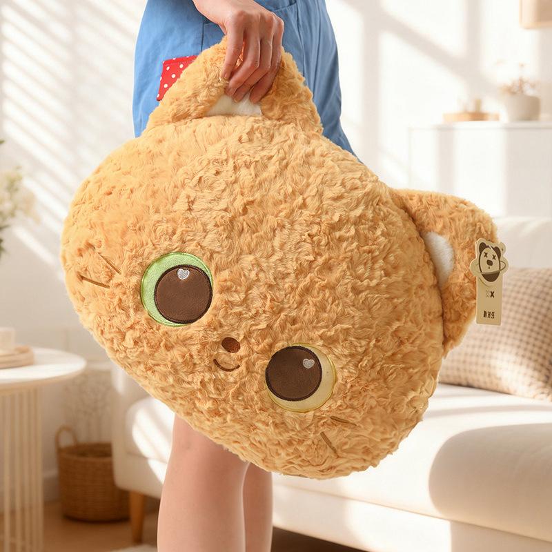 Black Cat Plush Toy: Cute Snot Bear Series Lumbar Cushion & Children's Pillow