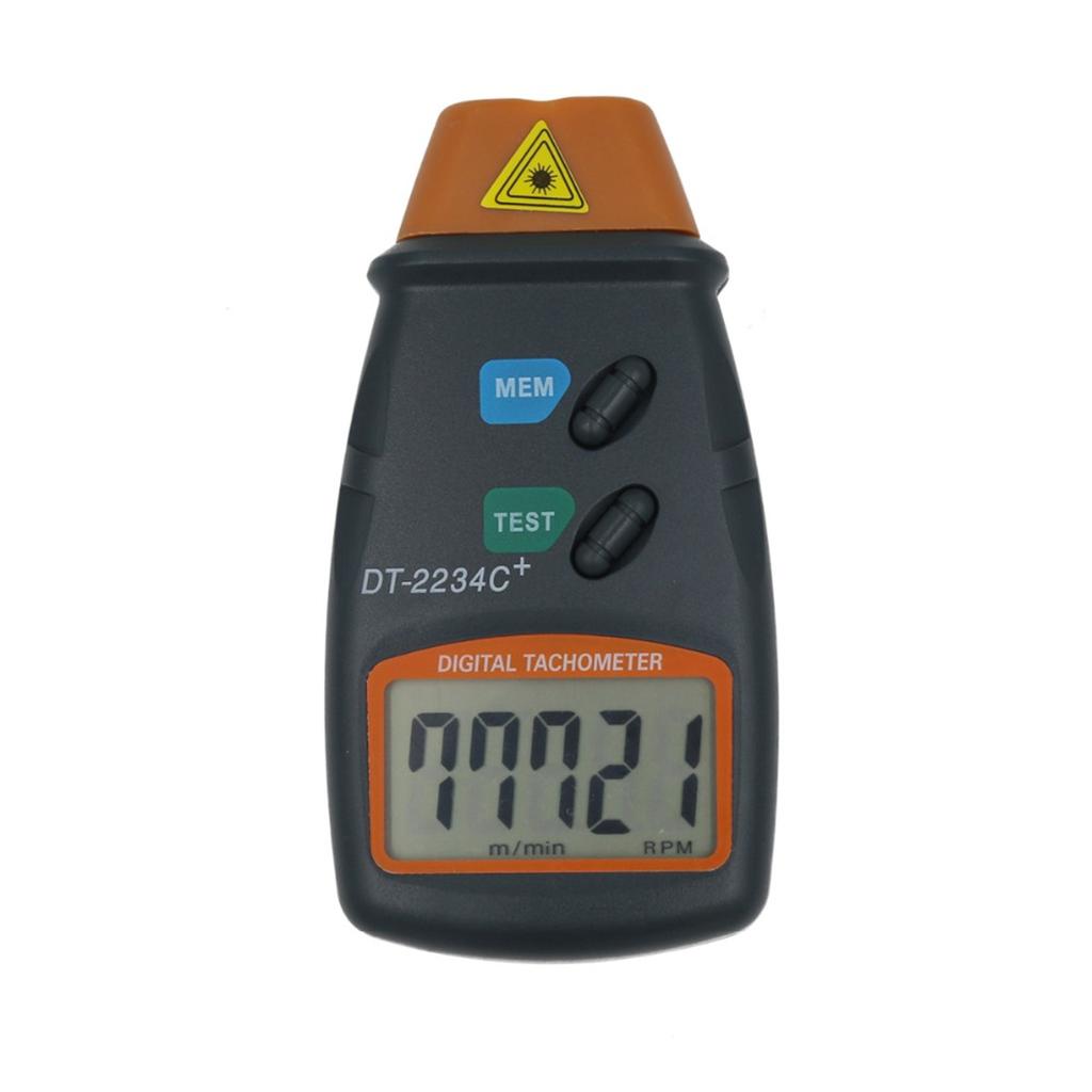 DT-2234C+ Dijital Lazer Takometre Hassasiyet Fotoelektrik Takometre Temassız 2,5-99.999 RPM Test Cihazı RPM Tak Hız Göstergesi