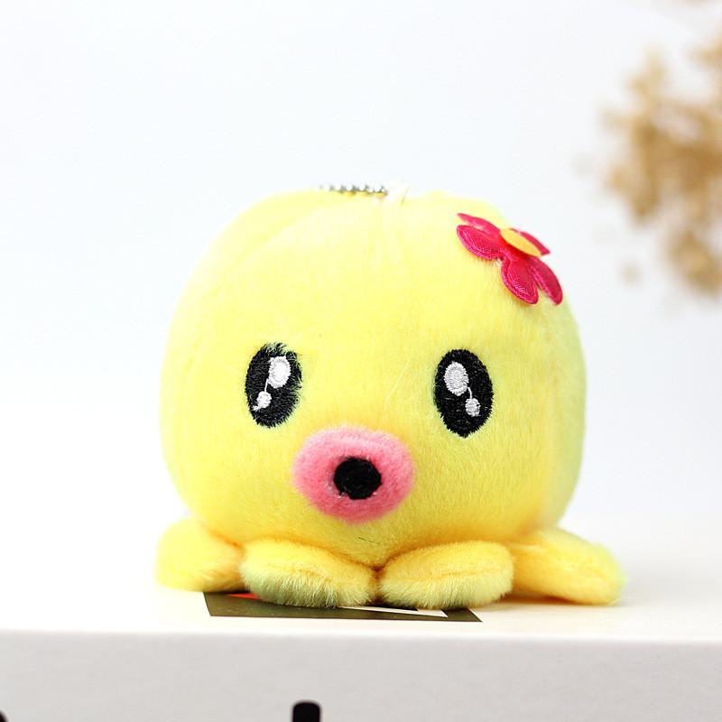 Adorable Octopus Plush Doll Keychain Cute Stuffed Animal Short Plush Toy For Bags