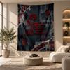 Arazzo Decorativo, Arte Murale Stampata Rammstein, Appeso a Parete Leggero per Sfondo Camera da Letto