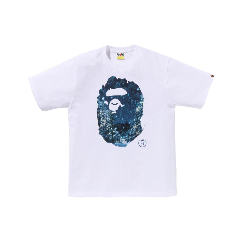 Bape Christmas Photo Ape Head Tee 1J70-110-032