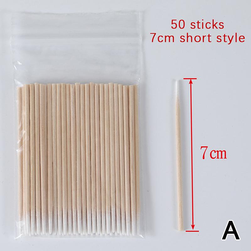 

50/100 шт. одноразовые многоцелевые деревянные ватные палочки 7/10 см инструмент для снятия макияжа принадлежности для перманентного макияжа