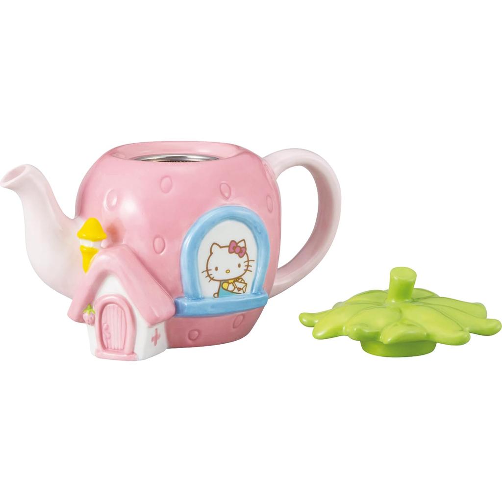 Sanart Sanrio Hello Kitty 20 x 12 x 14 450 Strawberry House Kitty Birthday SAN4834 Teapot, cm, mL, Design, Goods, Gift, Pink,