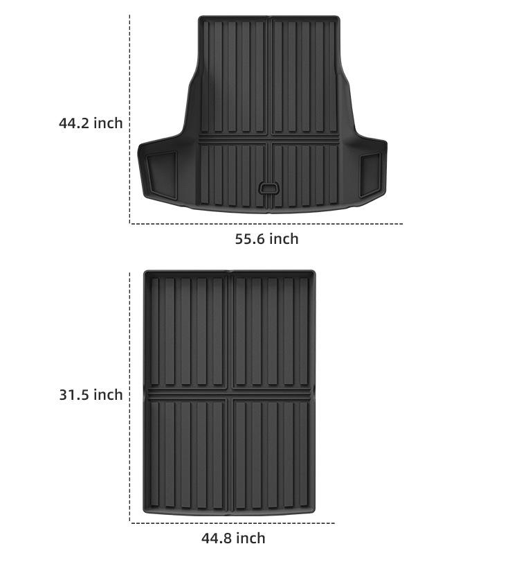 BMW 5 Series 520i/i5 Floor & Trunk Mats (2023-2025), TPE Material.