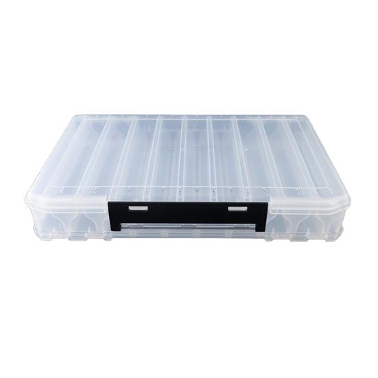 10/14/16 Grids Takle Box Fiske lokkebeholder med håndtak Gjennomsiktig design Multi-rom Kompakt størrelse bærbar fiskeagn oppbevaringsveske