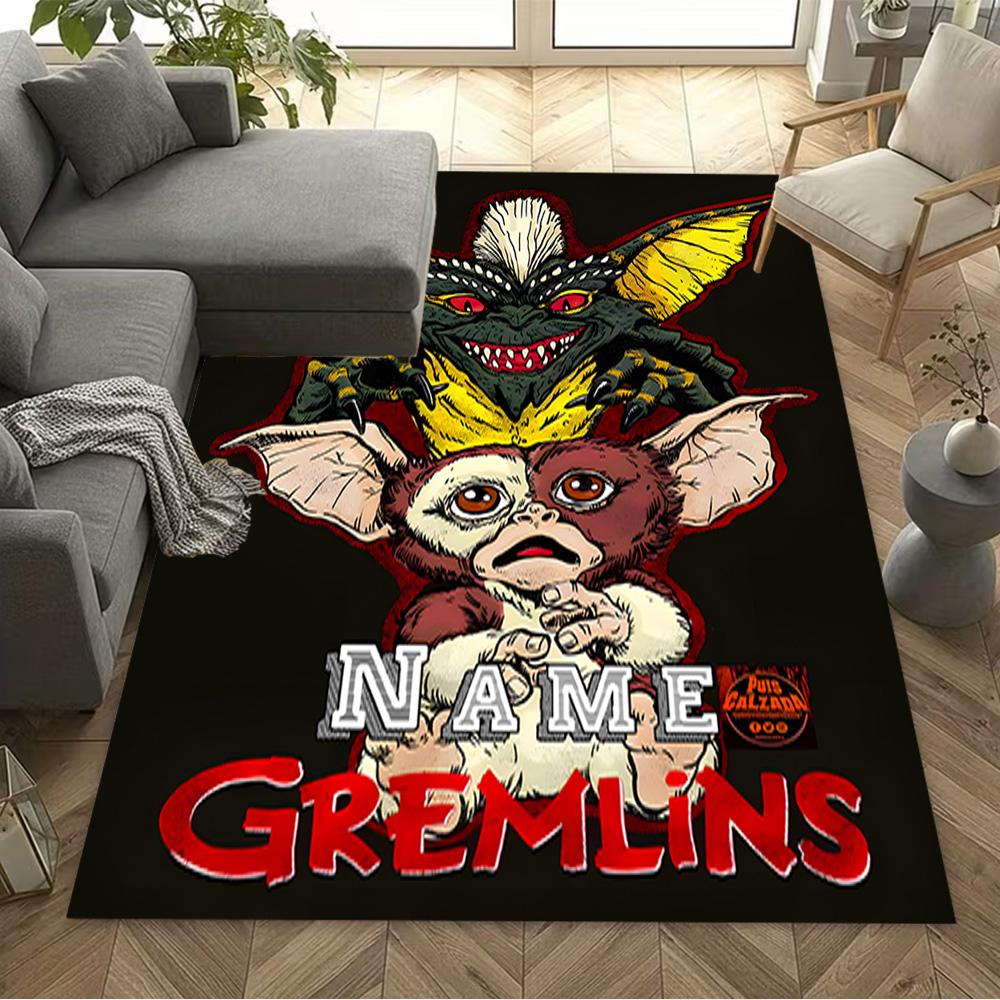 Gremlins Horror Creatures Personalized Name Floor Mat Suitable for Outdoor Foyer Game Room Hallway Anti-slip Rug Office home decor