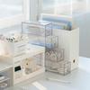 Clear Plastic Drawer Organizer Stackable Pencil Holder Stationery Storage Box  Sundry