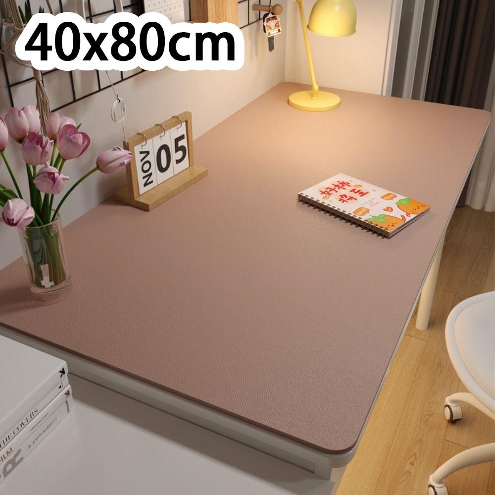 New Protection Eye Student Desk Mat Oil-proof Leather Coffee Table Mat Non-slip Solid Color Computer Desk Mat