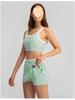 QYZJ Color Block Strappy Sports Bra & Skirt Set