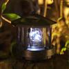 D5 Outdoor Solar Light Powered Lighthouse Rotating Waterproof LED Solar Light Beacon Tower Decorative Lamp for Garden Lawn Patio
