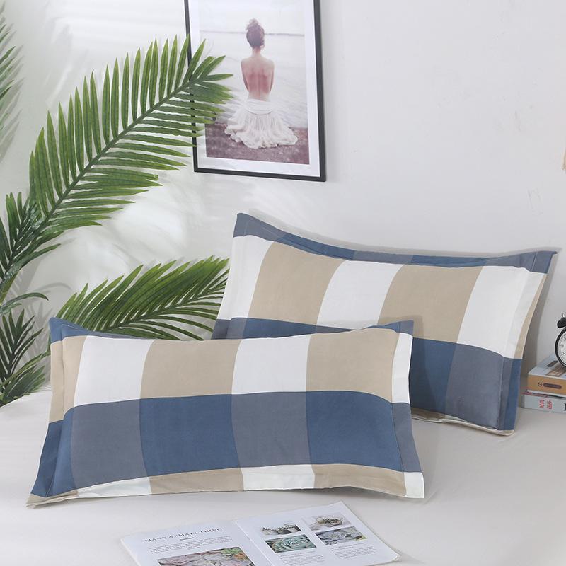 2PC Polyester Kissenbezug Bequemer Kissenbezug für Bett Kissenbezüge mit Blumendruck 48x74cm Kissenbezug Dekoration Zuhause