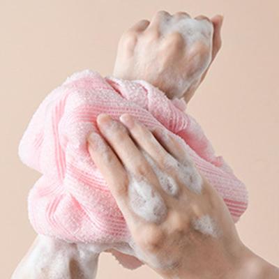 Japanischer Waschlappen zum Reiben, Nylon-Handtuchbürste für Rückentücher, Peeling-Dusche, Schwamm, Körper, Badezimmer-Zubehör