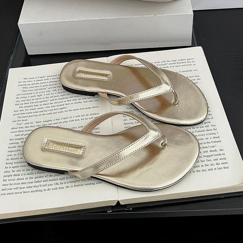 Fashion Summer Beach Female Flats Flip Flops Slides Slippers Shoes For Women Outdoor Fashion Round Toe Ladies Flats Slippers Shoes