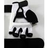 White PU Leather Body Protect Gear Taekwondo Hand & Foot Gloves for Adult & Child Gym Training Martial Arts Boxing Equipment