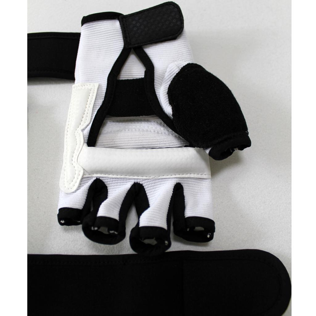 White PU Leather Body Protect Gear Taekwondo Hand & Foot Gloves for Adult & Child Gym Training Martial Arts Boxing Equipment