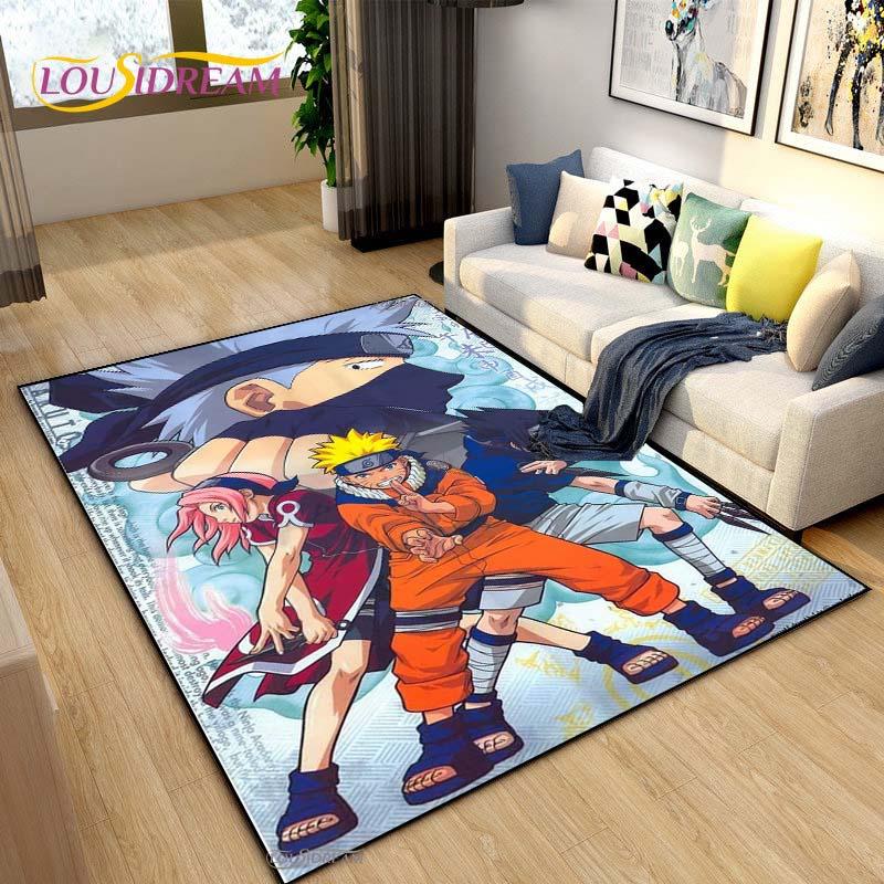 Bandai Naruto Cartoon Anime Carpet for Living Room Bedroom Cute Rugs Kitchen Door Kids Un-slip Floor Mats Alfombra Birthday Gift