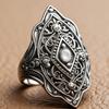 Anello da Donna in Lega Bohemien Ecologico - Design a Rombo Stile Etnico Retro (Edizione 2026)