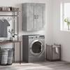 Wall Cabinet Concrete Grey 69.5x34x90 cm Engineered Wood