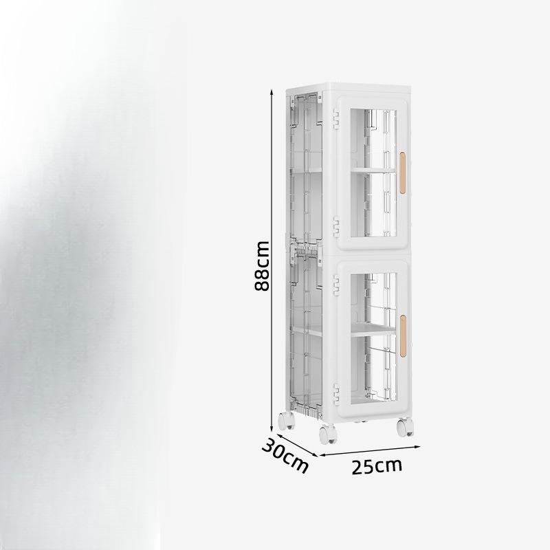 Multifunctional Household  Storage Cabinet Snack Organizer  Multi-Layer PP Kitchen Storage Shelf