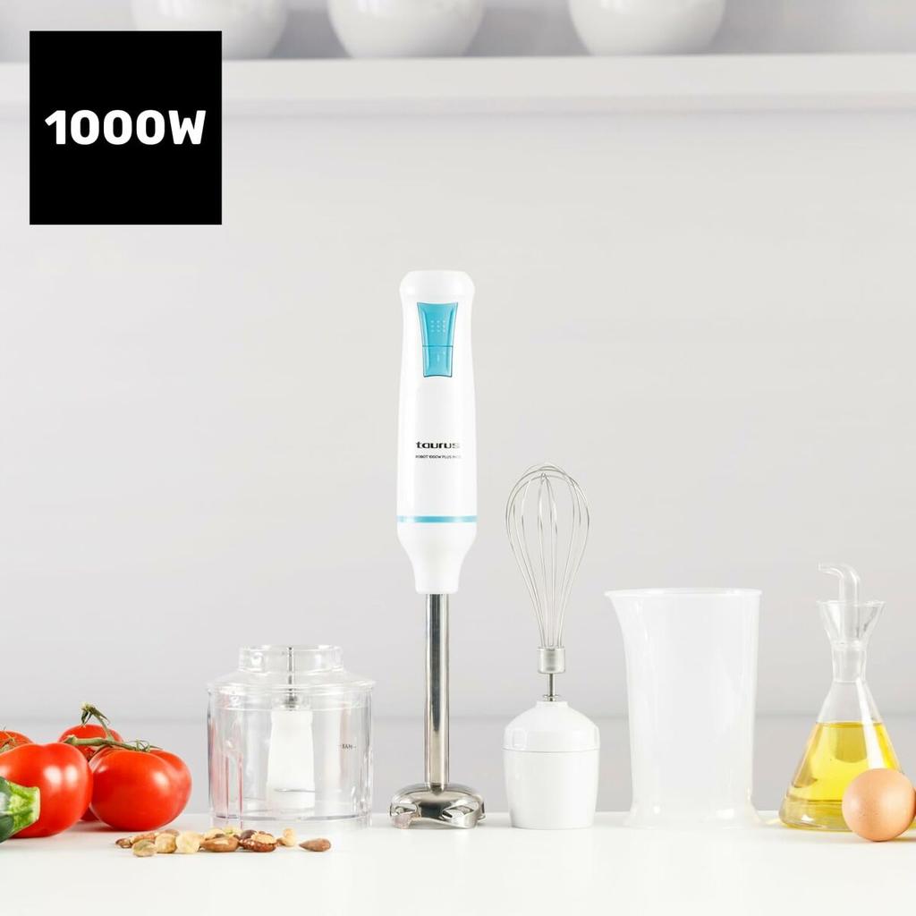 Hand-held Blender Taurus ROBOT 1000 PLUX White