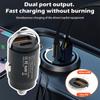 115W Car USB Charger Super Fast Charging Mini Pull Ring Mobile Phone Car Charger PD Invisible Adapter Socket Interface Charger