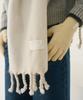 Deuloupisumeon Bold Knotted Long Muffler [Black]