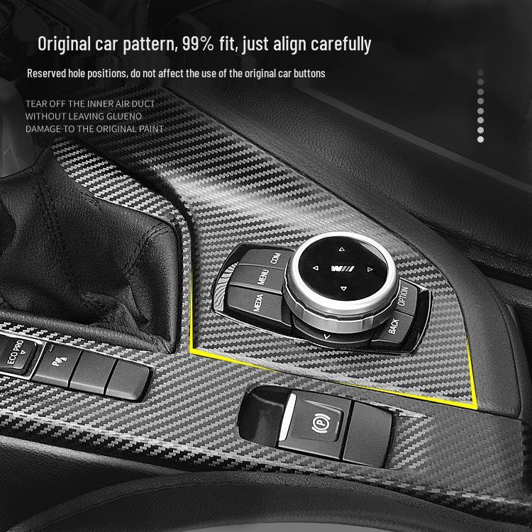 BMW X1/X2 Interior Carbon Fiber Trim Sticker (2012-2021) - Free Replacement for Damage