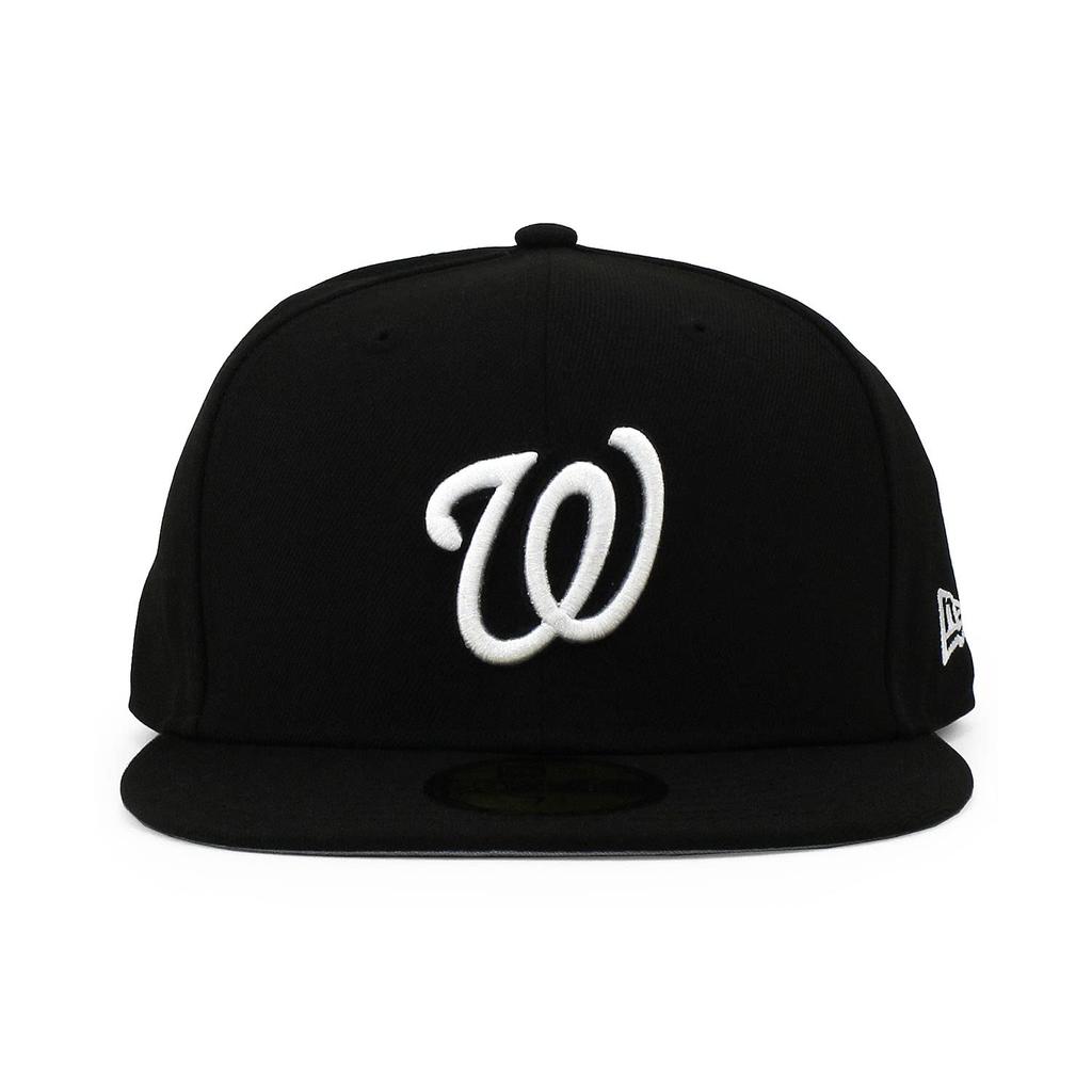 [New Era] 59FIFTY Washington Nationals [MLB TEAM-BASIC FITTED CAP] WASHINGTON NATIONALS Major League Baseball Hat Black (8-14 (approx. 65.4 cm))