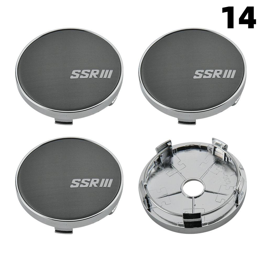 4PCS OD 58MM/60MM/63MM/65MM Cap For Rims SSR XXR Emblem Wheel Center Cap Sport Car Logo Wheel Cover Hub caps