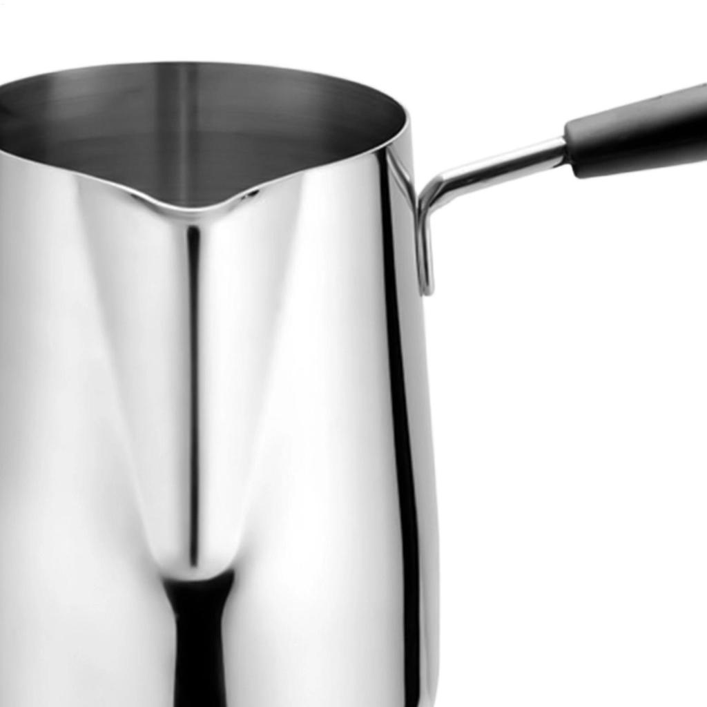 Small Coffee Pot 600ml Drinks Melting Pot with Pouring Spout Stove Drinks Pan for Coffee Milk Tea Hot Chocolate Apartment Home