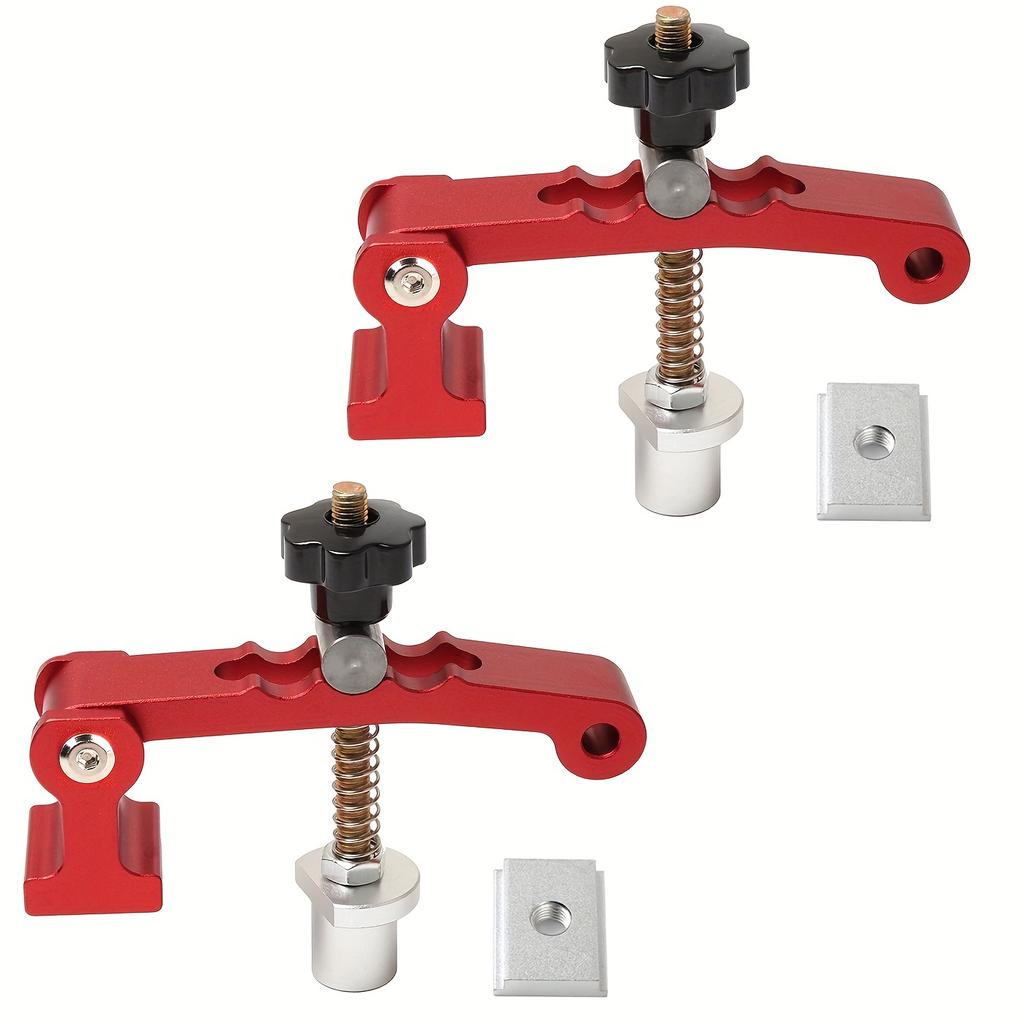 1/2pc Woodworking Desktop Quick Acting Hold Down Clamp Desktop Clip Fast Fixed Clip For Woodworking Benches 20MM Hole Tools