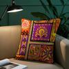 African Style Geometric Print Cushion Pillow Case Custom Printed Brushed Fleece Pillow, Baby Skin-Touch, Eco-Friendly Dye-Sublim