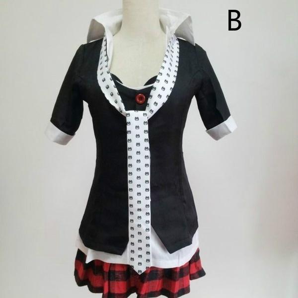 

2021 аниме Junko Enoshima косплей Dangan-Ronpa Danganronpa косплей костюм для девочек и женщин униформа верхняя рубашка юбка вечерние карнавал L