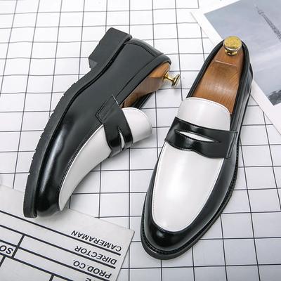 Luxury Brand Fashion Pointed Toe Dress Shoes Slip On Men Loafers Patent Leather Shoes for Men Formal Party Mariage Wedding Shoes