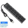 7 Ports USB 2.0 Hub Usb HUB 2.0 Multi USB Splitter Hub Multiple USB Expander 2.0 USB Hub 7 in 1 with On/Off Switch For PC Laptop