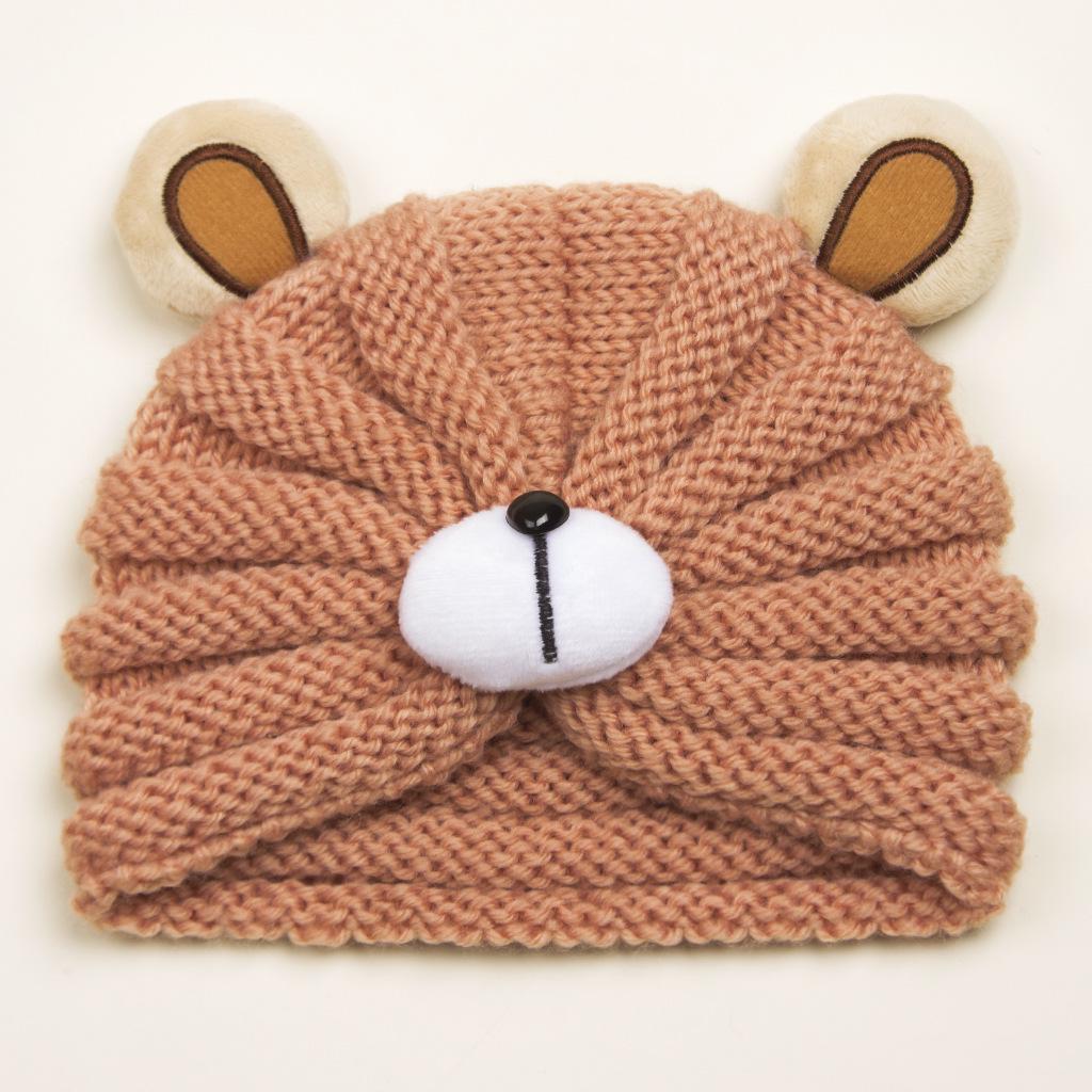 2023 Cute Bear Wool Hat for Kids - Warm & Comfortable for Autumn and Winter